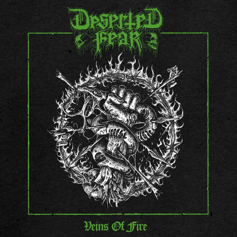 Deserted Fear - Veins Of Fire Vinyl LP  |  Green Marble