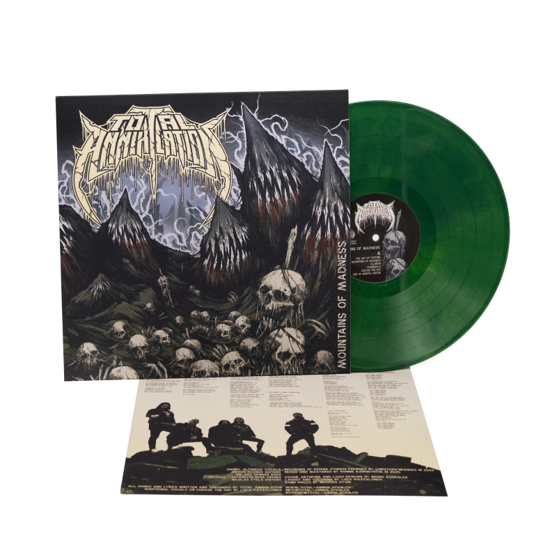Total Annihilation - Mountains Of Madness Vinyl LP  |  Green/Yellow Marble