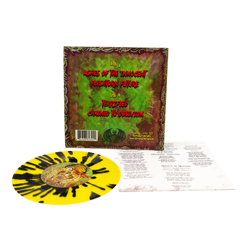 Slaughterday - Terrified Vinyl 7"  |  Splatter
